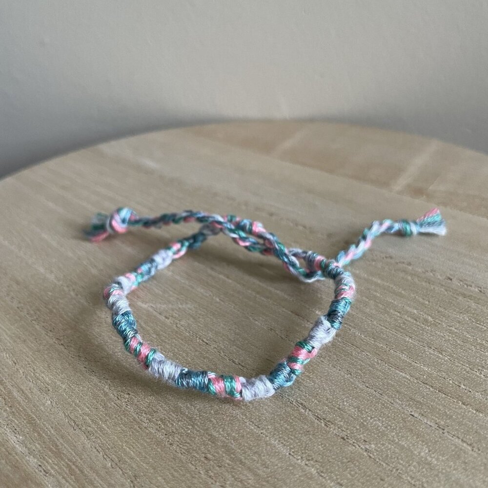 Dia Bracelet, anklet, trendy, comfortable, tie, embroidery thread, woven, gift,